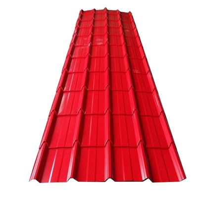 600-1100 mm Larghezza Colore Rivestito Metallo Tetti ondulati con resistenza Piastra d'acciaio e PPGI Galvanizzato
