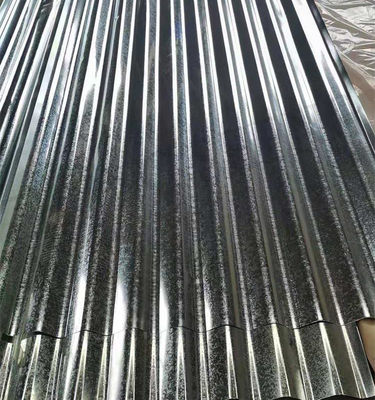 Carta di copertura GI 0,22-0,25 mm Galvanizzata Galvalume Prepintata Colore Rivestita Corrugata Vetrata Trapezoidale Acciaio Piastrella