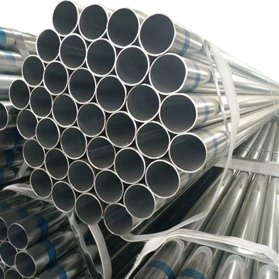 Tubo di acciaio galvanizzato A53 di spessore 4 mm, di forma rotonda e 4 Schedule 10