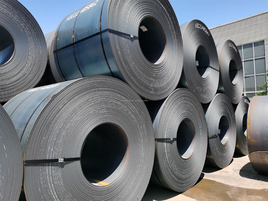 Q195 Q235 Q345 Q235B 0,8-300 mm Spessore MS HRC Ferro a basso tenore di carbonio bobina di acciaio laminata a caldo per la spedizione in container o in massa