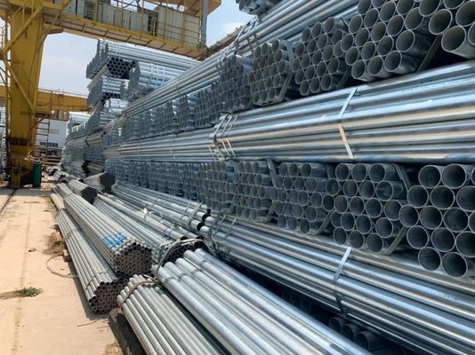 Servizio di saldatura di tubi API Fabbricazione di tubi galvanizzati rotondi per edifici di spessore 3,5 mm e 2,5 mm