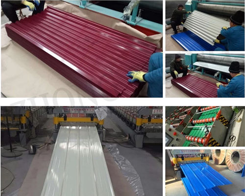 RAL 9003 RAL 9002 Piastre metalliche per tetto galvanizzate con rivestimento di primo 8-30/5-30um