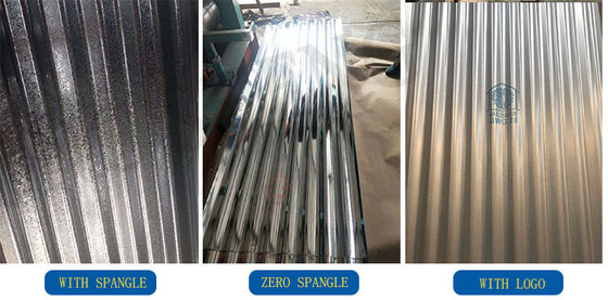 600-1500mm Larghezza Zinc IBR GI Piastra galvanizzata con spessore di 0,6 mm e opzione di personalizzazione del logo