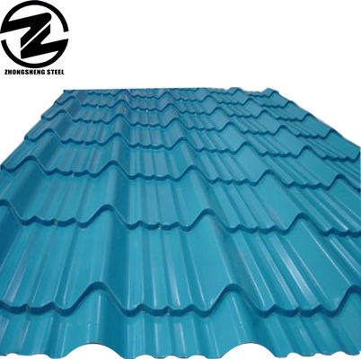 Supporto per la costruzione in calcestruzzo Ral9001 Piastra di tetto in acciaio galvanizzato rivestito di colore blu per il peso leggero