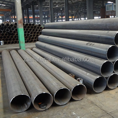 Struttura saldata ERW TUBE Q195 Q235b St37 Tubo di acciaio al carbonio laminato a caldo senza saldatura nero