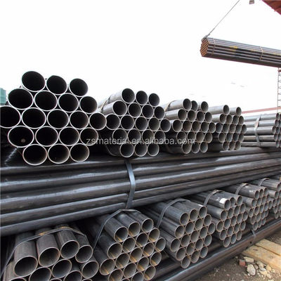 Struttura saldata ERW TUBE Q195 Q235b St37 Tubo di acciaio al carbonio laminato a caldo senza saldatura nero