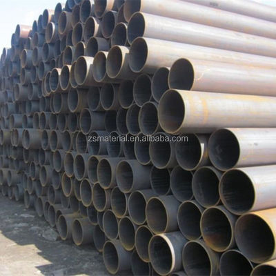 Struttura saldata ERW TUBE Q195 Q235b St37 Tubo di acciaio al carbonio laminato a caldo senza saldatura nero