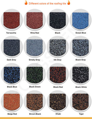 Materiale grezzo PVC ASA Rivestimento colore pietra chip rivestito Metro Rooftile piastra con e design colorato
