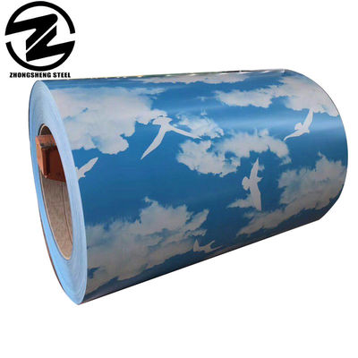 Coil in acciaio GI / PPGI / Coil in acciaio galvanizzato rivestito di colore con certificato ROHS e larghezza di 100-1250 mm nella larghezza richiesta
