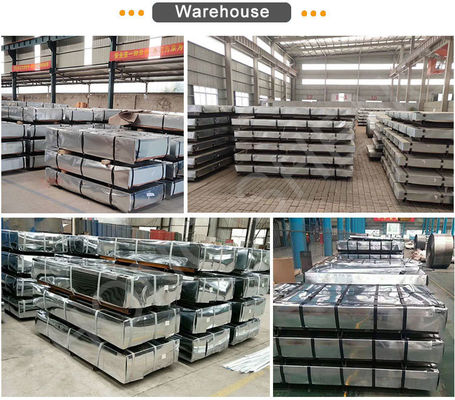 Materiale da costruzione Z30g Acciaio ondulato galvanizzato 0,13-1,0 mm Spessore con larghezza 600-1500 mm