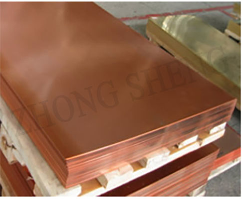 1mm 2mm 3mm Piastra di copertura in rame puro Copper catodico senza ossigeno 99,99 Piastra personalizzata di alto grado C10300 Forza massima