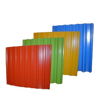 0.12-0.35mm Saldatura Gi corrugato galvanizzato colorato piastra di tetto / Galvalume zinco lamiera per progetti di costruzione