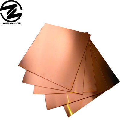 Piastra di rame personalizzata Piastre di ottone solide da 10 mm per saldatura 4 mm-2500 mm Grado di rame Resistenza finale ≥ 195 MPa