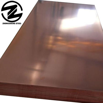 99.99% Piastra di rame di bronzo puro Metal Piastra di rame rosso Personalizzato Termine CIF CFR FOB Ex-Work Piastra di acciaio placcata in rame