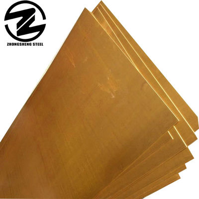 Placca di rame piatta in ottone per rottami Placche di rame larghezza personalizzabile e design robusto