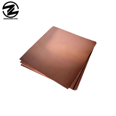 Colore rame ottone lamiera di rame superficie lucidata rame materiale nichel