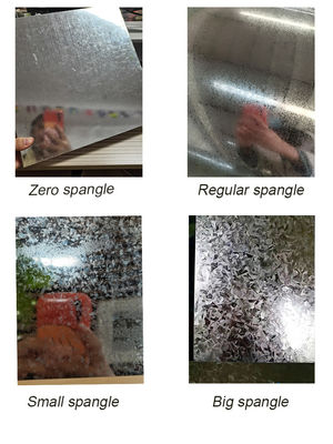 Lungozza personalizzabile Spangolo regolare DX51D Z60g bobina galvanizzata con zinco rivestito con garanzia e quantità
