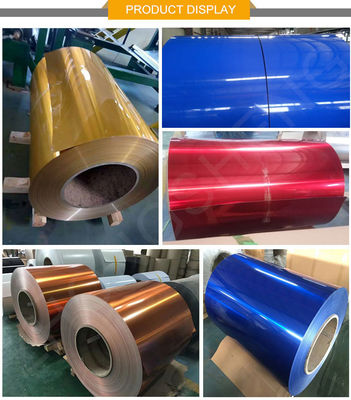 Prime 1100 3003 Stone Wooden PVDF Color Coated Aluminum Coil con ± 1% Tollerance e colore personalizzato