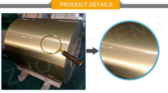 Coil di alluminio rivestito di colore per costruzioni 6000 7000 0,8 mm 1,0 mm Spessore Superficie di colore personalizzata