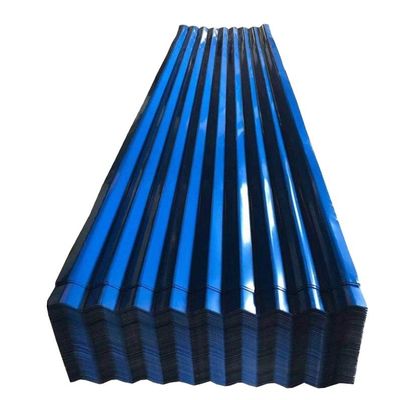 Color Galvanizzato zinco Rivestito metallo ondulato Acciaio Piastra di tetto Piastrelle RAL Colore 1800-2000mm Lunghezza per i prodotti
