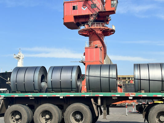 Materiali per la costruzione di piastre contenitori HRC bobine di acciaio al carbonio laminate a caldo Q195 Q235 Q355 A36 con grado SS400