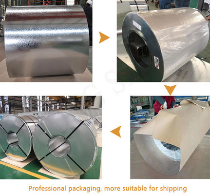 ASTM/AISI/SGCC/CGCC/TDC51DZM/TDC52DTS350GD/TS550GD/DX51D Z Q195-q345 Rivestimento di zinco 30-275 g/m2 bobina di acciaio galvanizzato a caldo
