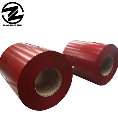 Servizio di decollaggio 0,5 mm Spessore rughe Color-rivestito Pre-tinto PPGI bobina di acciaio per foglio ondulato in tutti i colori RAL