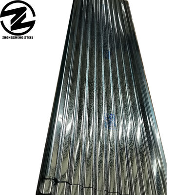 0.6mm 0.8mm 1.2mm Z80g Z100g Gi lamiera di acciaio rivestita di zinco industria delle costruzioni lamiera di copertura galvanizzata in acciaio ondulato