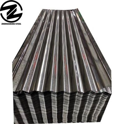 0.6mm 0.8mm 1.2mm Z80g Z100g Gi lamiera di acciaio rivestita di zinco industria delle costruzioni lamiera di copertura galvanizzata in acciaio ondulato