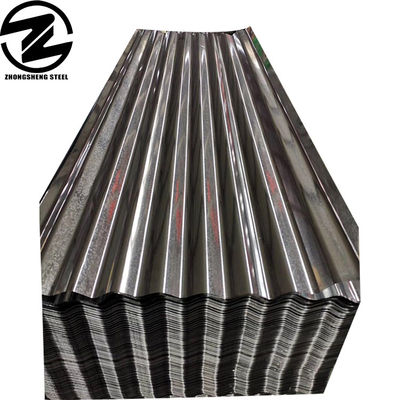 0.6mm 0.8mm 1.2mm Z80g Z100g Gi lamiera di acciaio rivestita di zinco industria delle costruzioni lamiera di copertura galvanizzata in acciaio ondulato