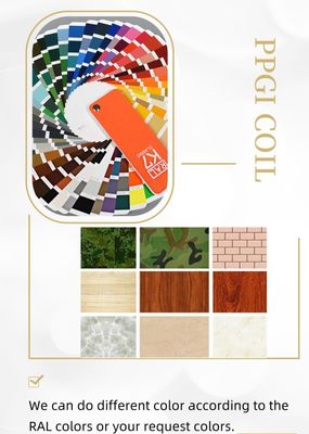 PPGI Codice colore bianco bobina d'acciaio galvanizzata pre-dipinta 0,4 mm PPGI in bobine d'acciaio Color Coated Steel con alta durata