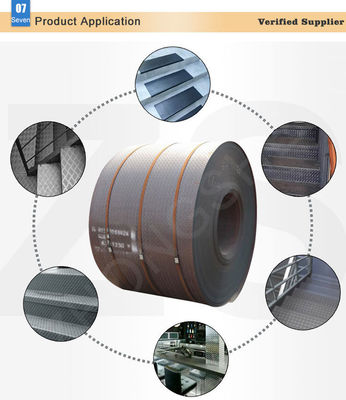 resistenza Piastra di acciaio A36 laminata a caldo Rulli a quadri di acciaio con 2,5 mm 3,5 mm 4,5 mm di spessore