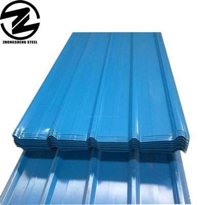 13.8m lunghezza Blu Pre-verniciato in colore rivestito carta di copertura ondulata per materiali da costruzione 1400-1799mm Lunghezza ± 1% Tolleranza