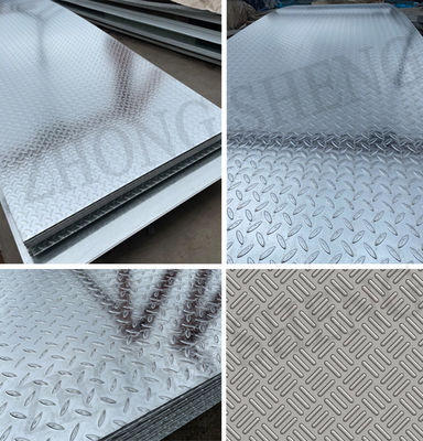 Piastra di acciaio galvanizzato a quadri per una durezza competitiva e completa in larghezza 600-1500 mm