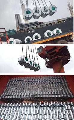 ASTM Standard Full Hard Manufacture PPGI Coil Bianco Colore Legno Grano Stampato 0,45mm Color Coated Steel Coil
