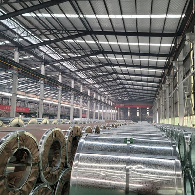 Regolare bobina di acciaio galvanizzato Spangle con ID bobina 508-610MM Dx51d Dx52d Dx53d Z275 in confezione standard