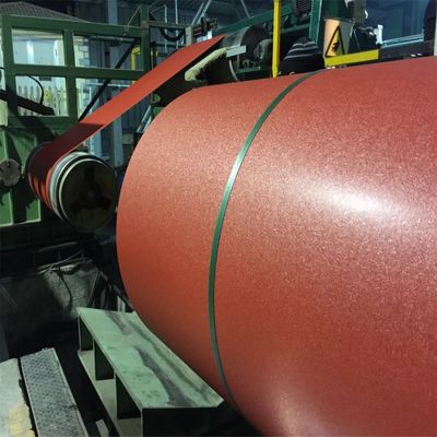 Z121-Z180 Rivestimento di bobine di acciaio rivestite di colore di spessore 0,12-1,2 mm con finitura superficiale rugosa in rilievo e certificato ISO