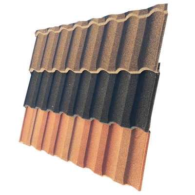 2.7kg/pcs Pietra colorata rivestita di metallo galvanizzato Shingle Roma Piastrelle del tetto La soluzione perfetta per il tetto per appartamenti