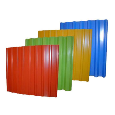 1800-2000mm Lunghezza Tutti i colori RAL Rosso Bianco Caffè Marrone Piastra di tetto ondulato con colore personalizzato