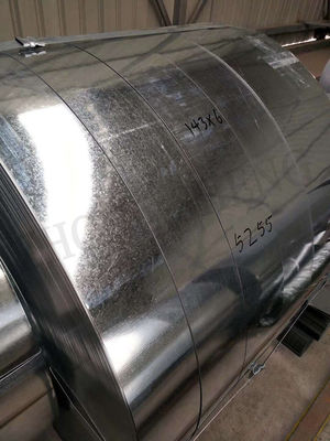 Tolleranza ± 1% e passaggio della pelle Q235B 0,8 mm * 180 mm Strisce di rullo in acciaio galvanizzato 1,0 mm * 200 mm per le prestazioni