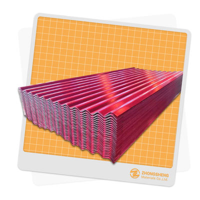 0.25mm Spessore Trapezoide Colore Acciaio Piastra di copertura in BS Standard per l'industria edile