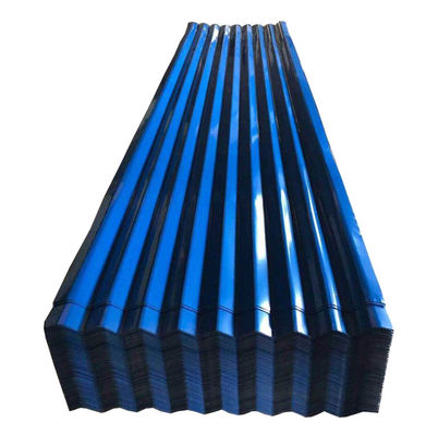 DX51D GI Ppgl ibr ppgi metallo Galvanizzato ondulato Rivestito di colore Piastra di copertura in acciaio con lunghezza 2001-3600mm