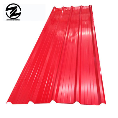 Superficie rivestita DX51D zinco Preverniciato PPGI Piastra di copertura Piastra di copertura di ferro Disegni rosso PPGI Termine FOB