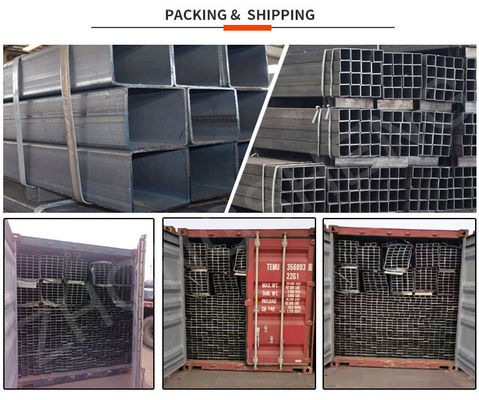 API Pipe Prime ASTM 50 x 50 Tubo quadrato per carports Tubo quadrato galvanizzato e lunghezza 1-6m