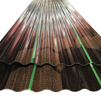 CRC materia prima inferiore di importazione e RAL 9047 altezza standard di acciaio trapezoide metallo colorato foglio di tetto per l'ispezione