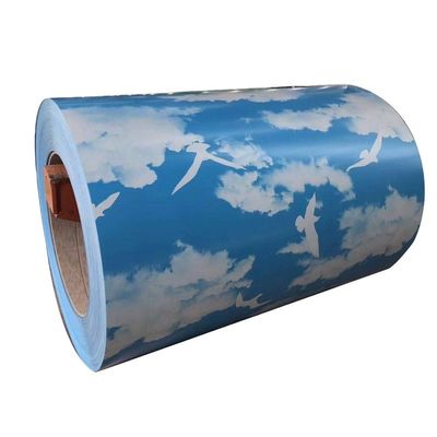 Tolleranza alla piegatura ± 1% 0,12 mm PPGI lamiera di acciaio galvanizzato rivestita a colori in bobina Z61-Z80 rivestimento con servizio di lavorazione a foratura