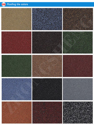 Materiale grezzo PVC ASA Coating Bond Colorato Pietra Rivestito Piastrelle per il tetto per il design moderno Sole Terracotta Metallico sistema di copertura