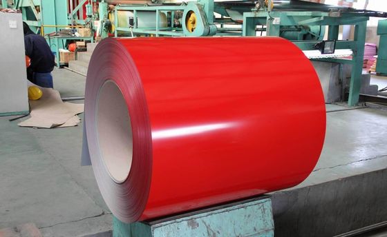 914mm PPGI RAL 9003 RAL 5052 Color Coated Galvanized Steel Coil con primo e lunghezza come richiesta
