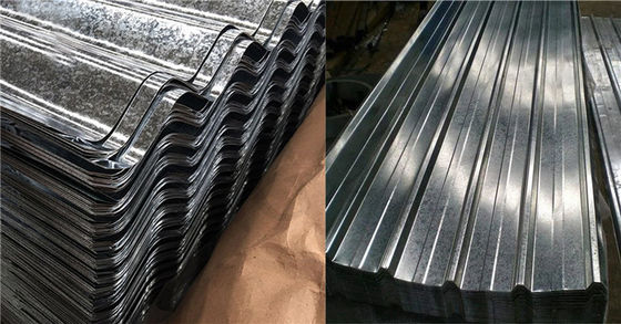 Forza Piastra d'acciaio 0,4 mm Spessore di alluminio Zinc Tetti di tetto trasparente Zinc trasparente Tetti ondulati per speciali