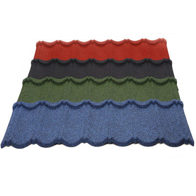 Pietra colorata rivestita piastrelle di metallo per il tetto per lo stile di design moderno e basso prezzo